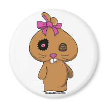 Brown BeanBag Bunny Magnet