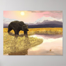 Brown Bear Afternoon Posters
