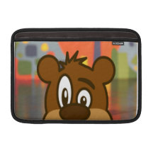 Brown Bear Face MacBook Sleeve