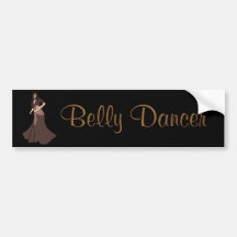 Brown Belly Dancer Bumper Stickers