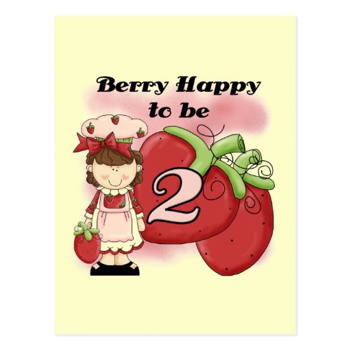 Brown Berry 2nd Birthday T-shirts and Gifts Postcards