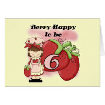 Brown Berry 6th Birthday Tshirts and Gifts Cards