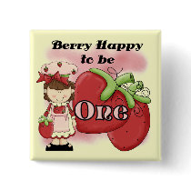 Brown Berry First Birthday Tshirts and Gifts Pinback Button