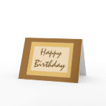 brown biege Happy Birthday