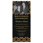 Brown Black Circles Menu rack cards