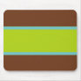 Brown, Blue & Lime Green Design 2 Mousepad