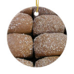 Brown bread rolls christmas tree ornament