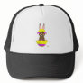 Brown Bunny Yellow Decorated Easter Egg Hats