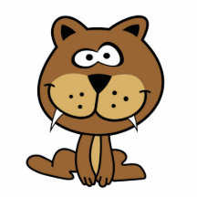 brown cat funny cartoon animation smile cut outs