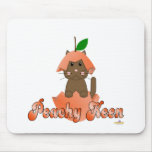 Brown Cat Peach Peachy Keen Mouse Mat