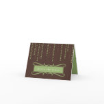 Brown chic icicles Christmas holiday business logo