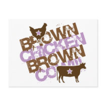 Brown Chicken Brown Cow - Vintage Pink