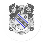 BROWN Coat of Arms stickers