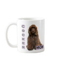 Brown Cocker Spaniel Mom 4 mugs