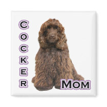 Brown Cocker Spaniel Mum 4 - Magnet
