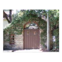 BROWN COURTYARD DOOR POST CARDS