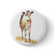 brown cow button