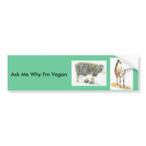 brown cow, sustenance bumper stickers