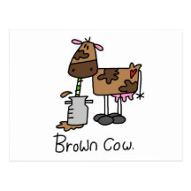 Brown Cow T-shirts and Gifts Post Cards