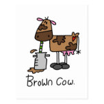 Brown Cow T-shirts and Gifts Postcard