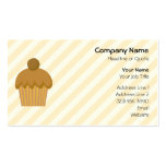 Brown Cupcake. Business Card Templates