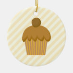 Brown Cupcake. ornaments