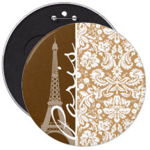 Brown Damask; Paris Pin