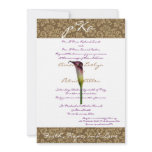 Brown Damask Wedding Inv. invitations