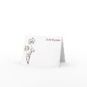 Brown Dandelion Thank You Card