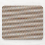Brown Diagonal Stripes Mousepads