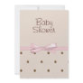 Brown Dots Baby Shower Invitations
