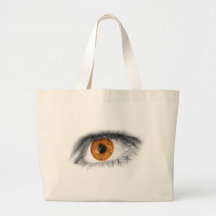 Brown Eye Art Canvas Bags