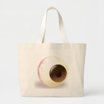 Brown Eye Ball Canvas Bag