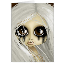 Brown Eyed Beauty Greeting Card