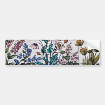 Brown Flowers in a pharmacy, Triana, Seville, Spai Bumper Stickers