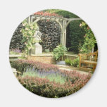 Brown Garden Seat In Rose Pergola, With Berberis A Refrigerator Magnets