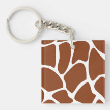 Brown Giraffe Print Pattern.