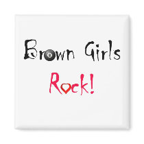 Brown Girls Rock Magnet