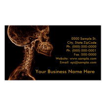 Brown/Gold C-spine customisable business card