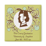 Brown Graduate Reminder Fridge Magnets