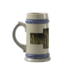 Brown green grass background design photo coffee mugs