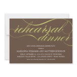 BROWN & GREEN REHEARSAL | PARTY INVITATION