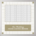 Brown Grid Photo Print
