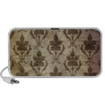Brown grunge damask wallpaper laptop speakers