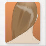 Brown Hair Lady Mouse Pad