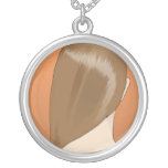 Brown Hair Lady Jewelry