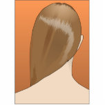 Brown Hair Lady Photo Cut Out
