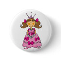 Brown haired princess buttons