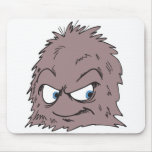 brown hairy furry monster mouse mats