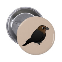 Brown-headed Cowbird Button